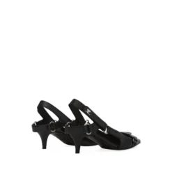Racer Pointed-Toe Slingback Pumps