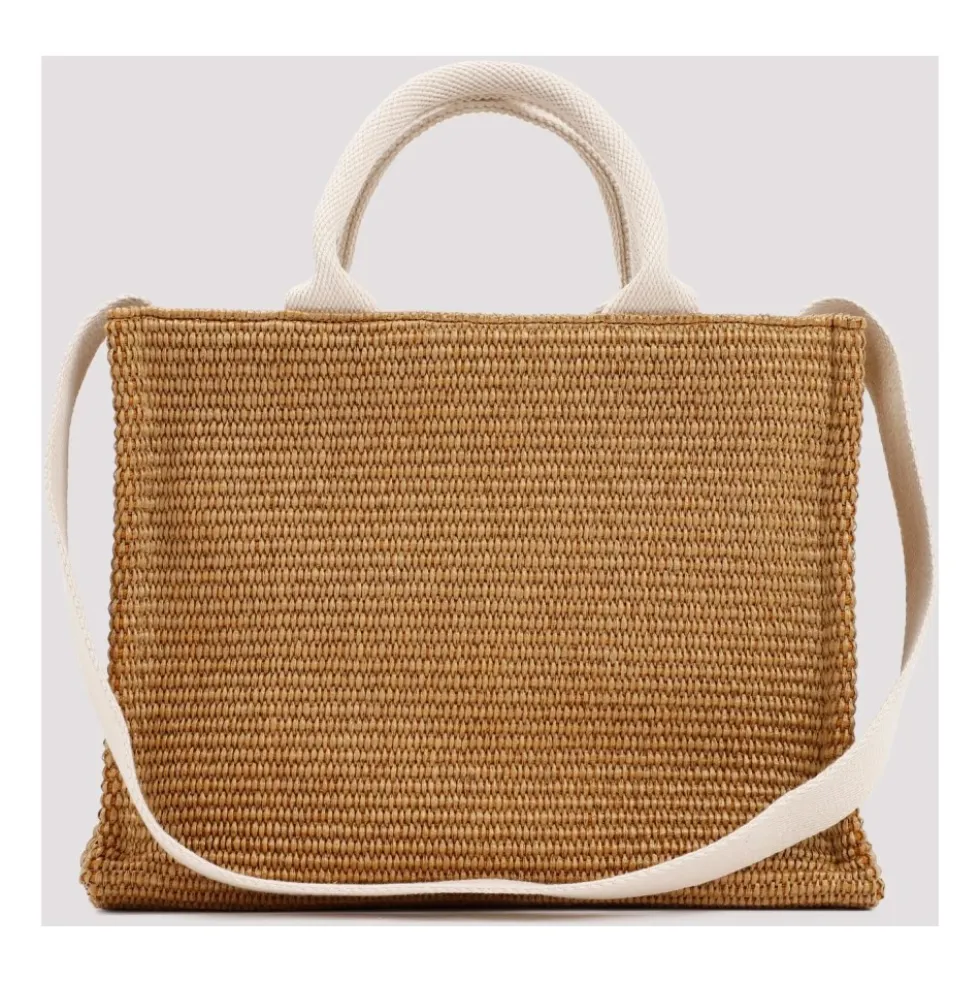 Raffia East-West Tote Bag