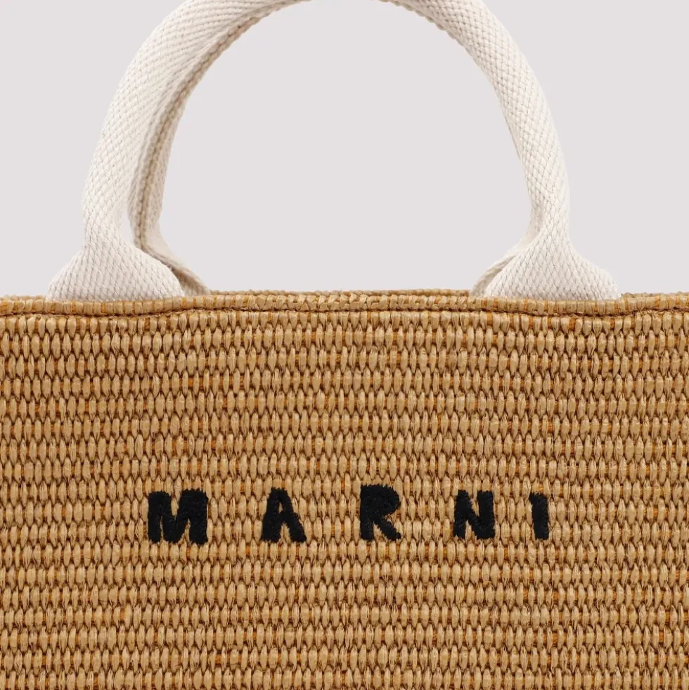 Raffia East-West Tote Bag