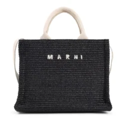 Raffia East-West Tote Bag
