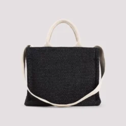 Raffia East-West Tote Bag