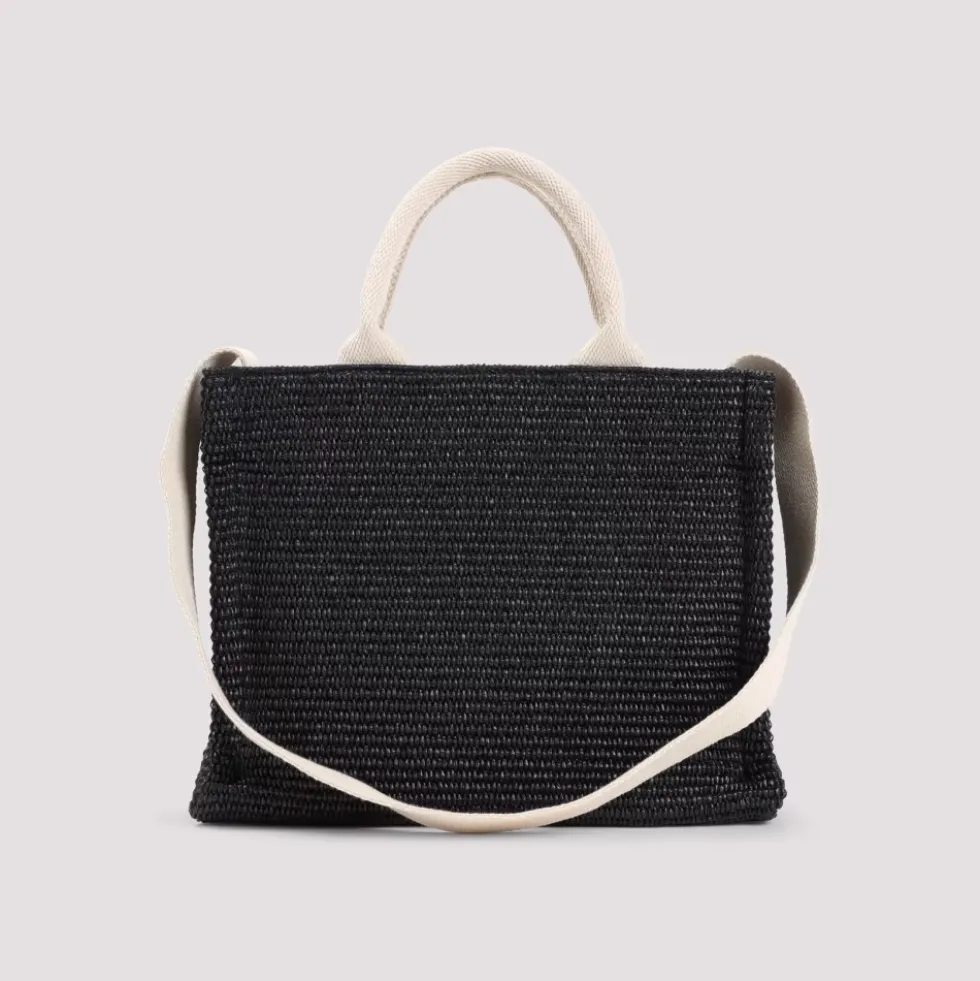 Raffia East-West Tote Bag