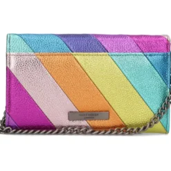 Rainbow Stripe Chain Wallet