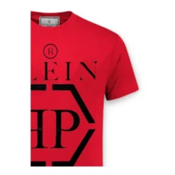 Rød kortærmet T-shirt 2QM004LAA2350979