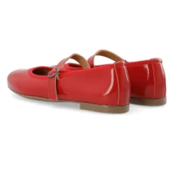 Rød Patent Mary Jane Ballerinaer