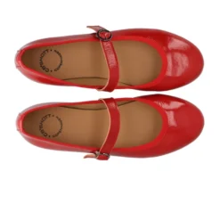 Rød Patent Mary Jane Ballerinaer