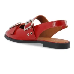 Rød Patent Mary Jane Slingback Ballerinaer