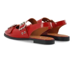 Rød Patent Mary Jane Slingback Ballerinaer