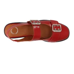 Rød Patent Mary Jane Slingback Ballerinaer