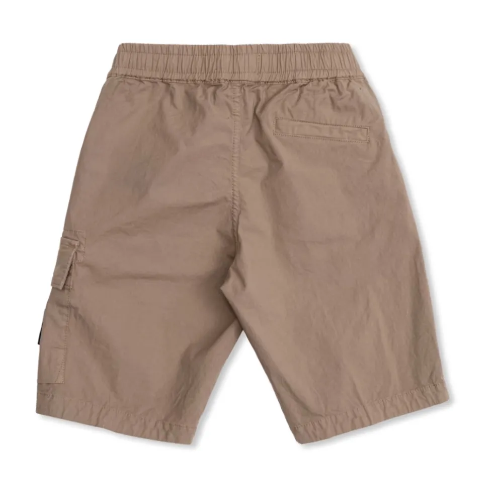 Regular-fit cargoshorts med elastisk linning
