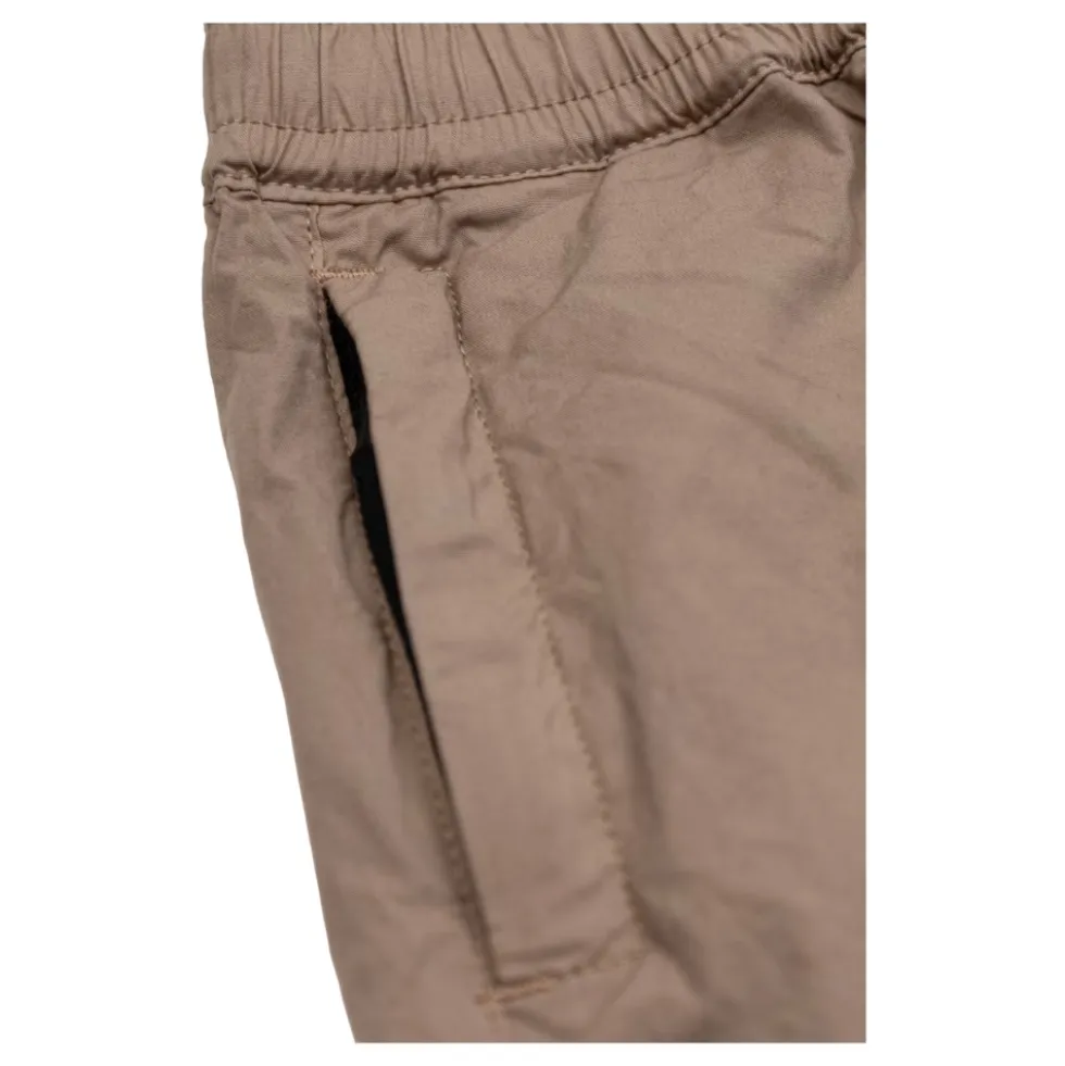 Regular-fit cargoshorts med elastisk linning