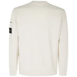 Regular Fit Ripstop Pocket Cotton Fleece Crew Neck Sweatshirt