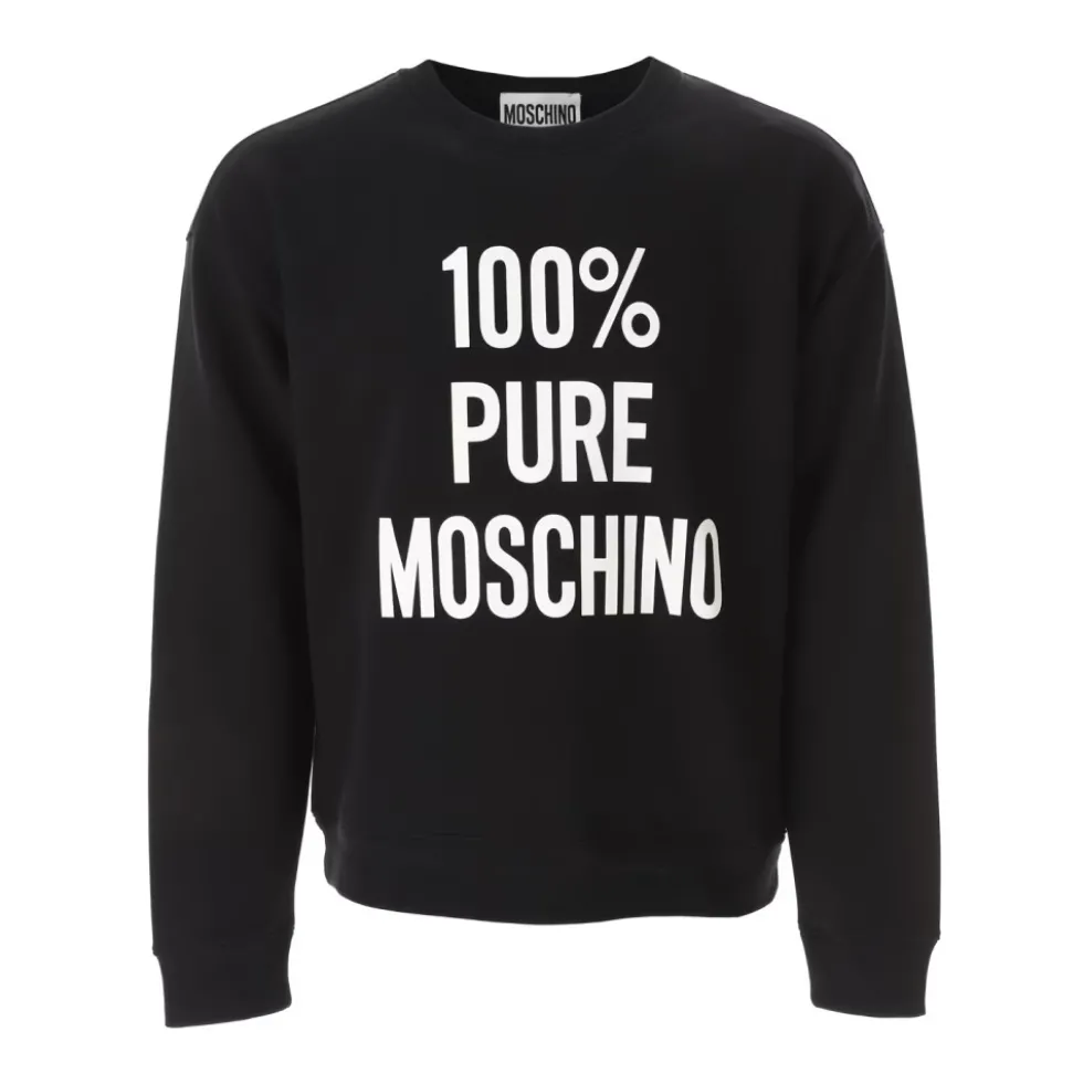 Ren Langærmet Sweatshirt Sort