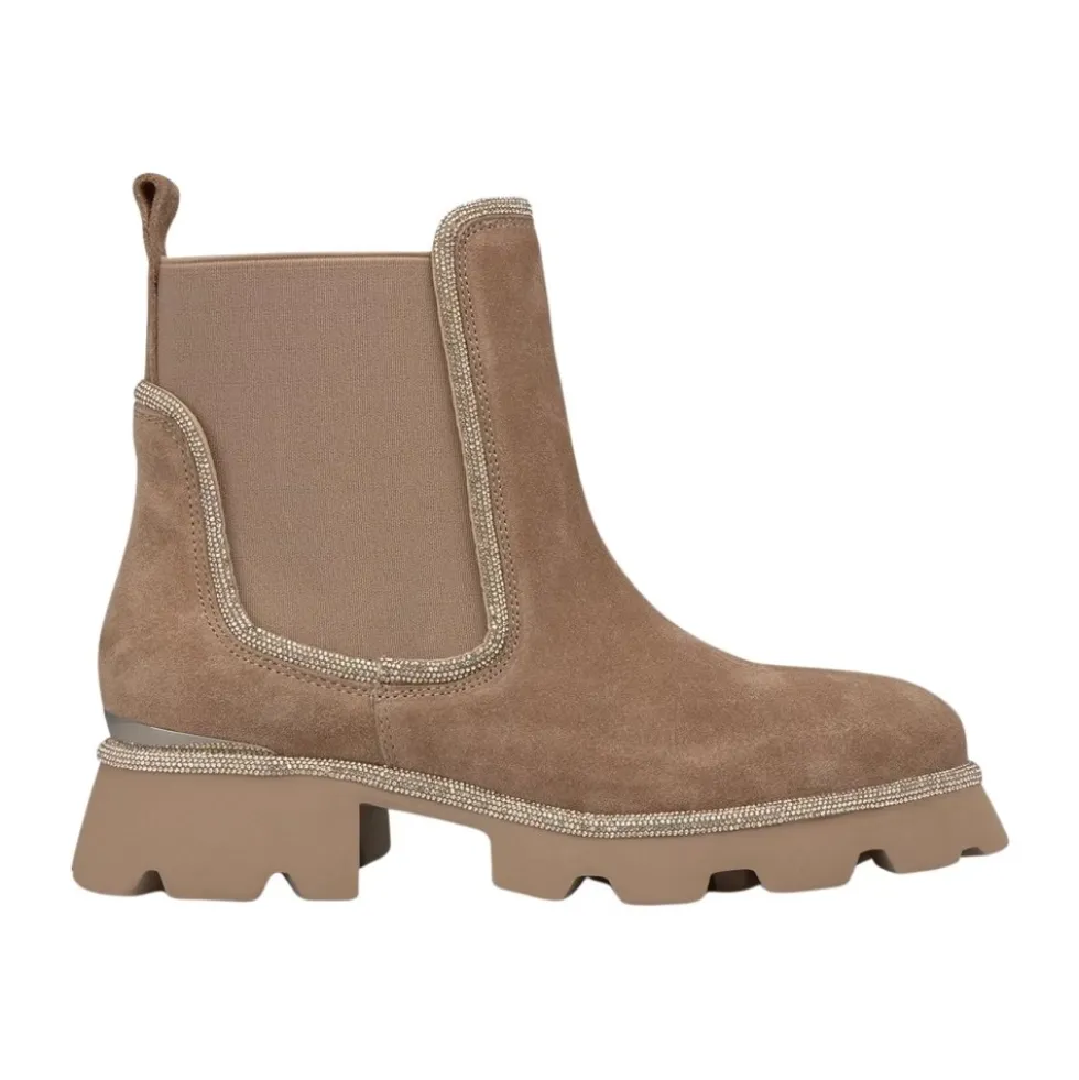 Rhinestone track bootie