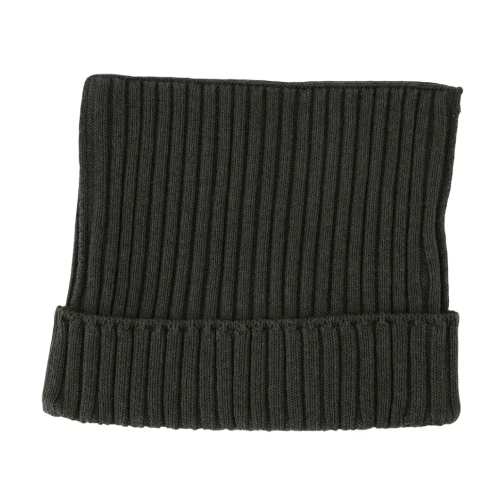 Ribbed Square Beanie