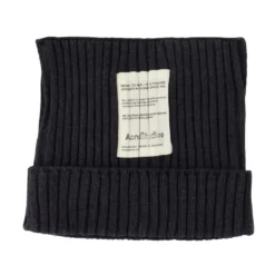 Ribbed Square Beanie