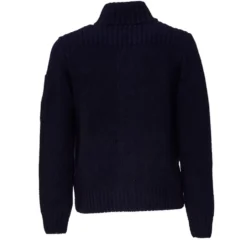 Rib-Knit Knap Cardigan