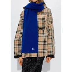 Ribstrikket Cashmere Halstørklæde