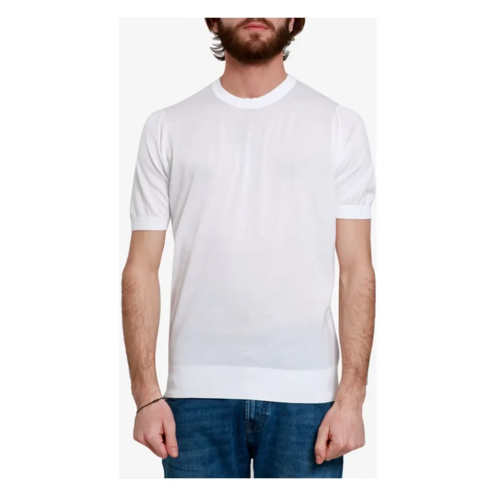 Ribstrikket Crew Neck