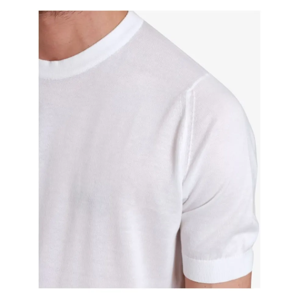 Ribstrikket Crew Neck
