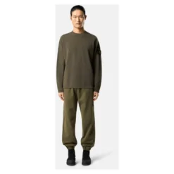 Ribstrikket Crewneck i Uld og Nylon