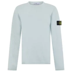 Ribstrikket sweater i bomuld og nylon