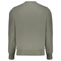 Ribstrikket sweatshirt med rund hals og logomærke