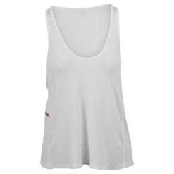 Ribstrikket tanktop med logoplade