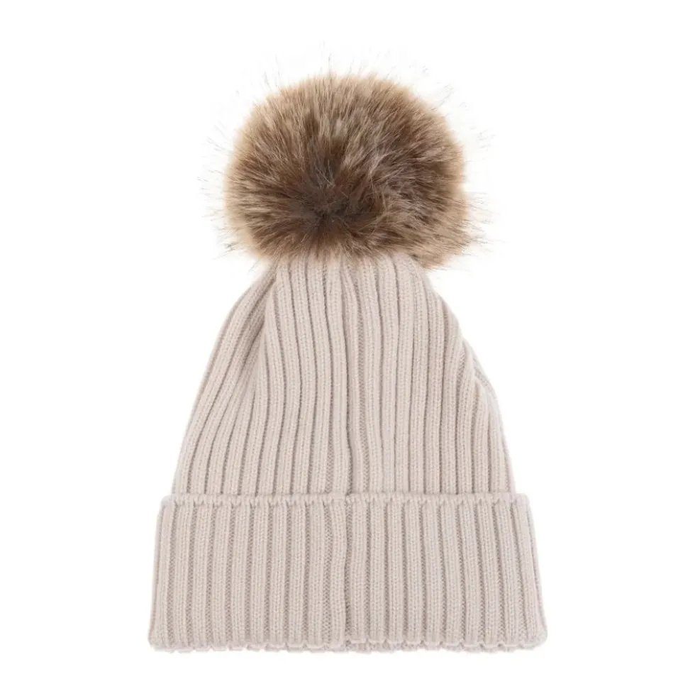 Ribstrikket Ultra-Fin Uld Beanie