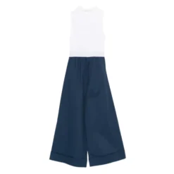 Ærmeløs jumpsuit med knudedetalje