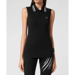 Ærmeløs poloshirt