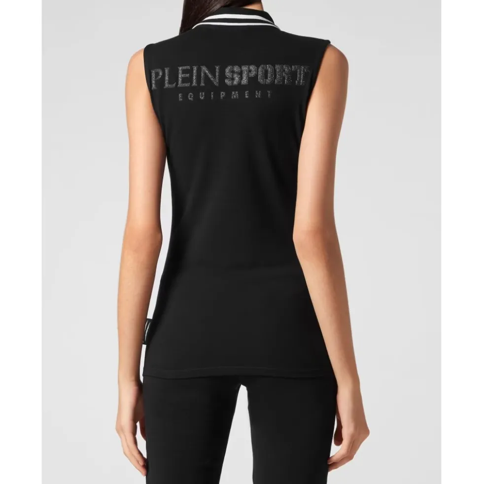 Ærmeløs poloshirt