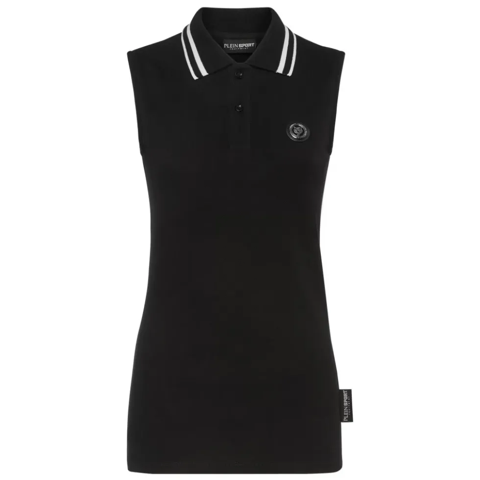 Ærmeløs poloshirt