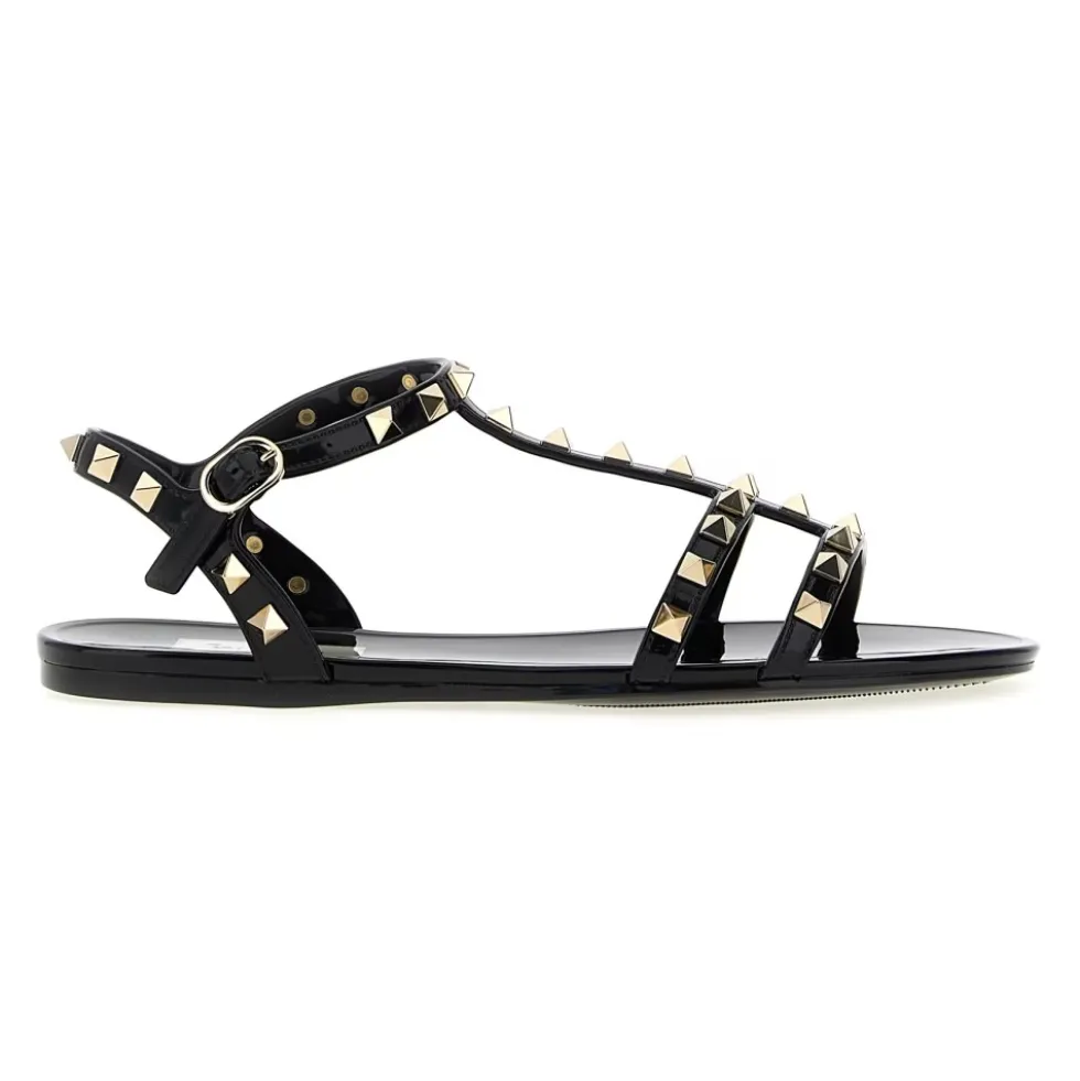 Rockstud flad gummisandal