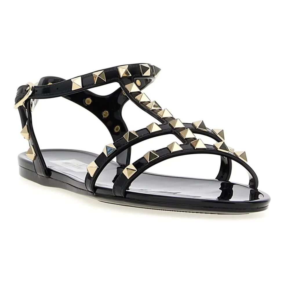 Rockstud flad gummisandal