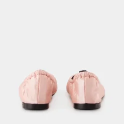 Rosa Nylon Ballerina Stil Sko