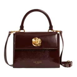 Rose Detail Mini Crinkle Bag