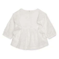 Ruffled Cotton Blouse