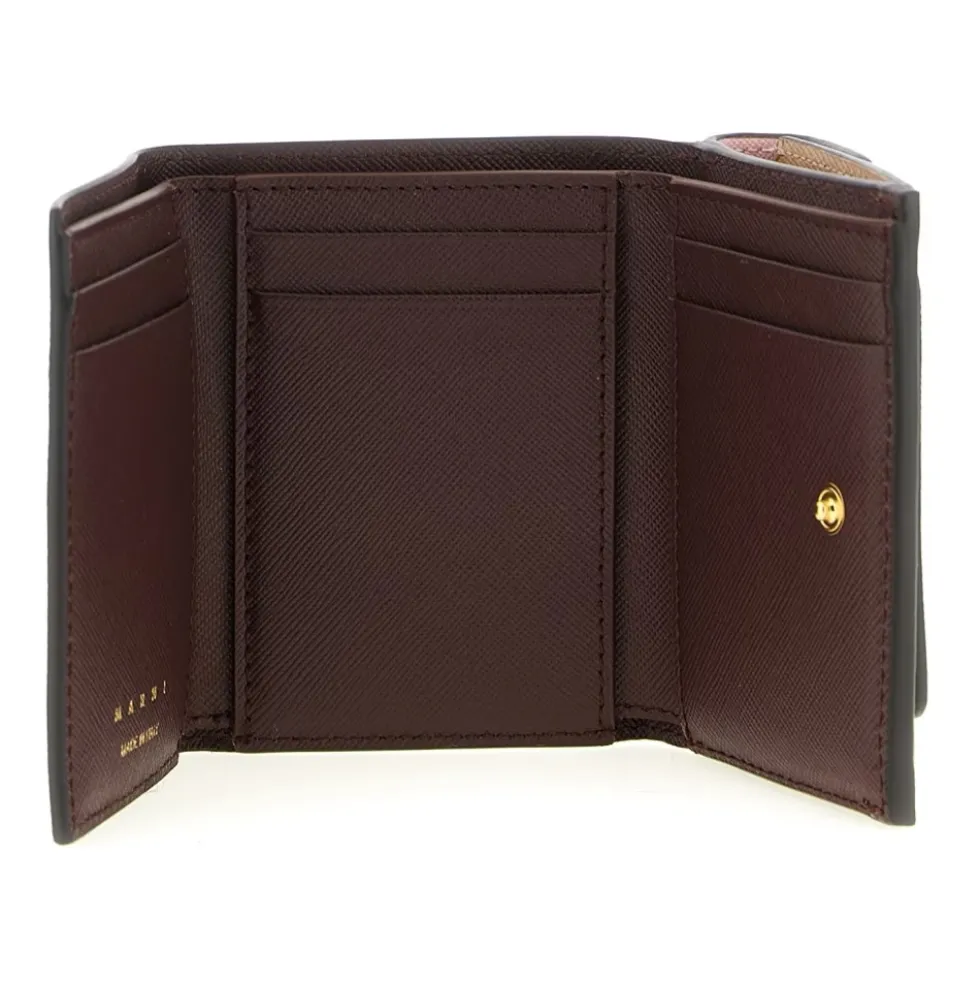 Saffiano Leather Trifold Wallet