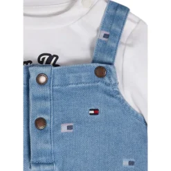 Salopette og T-shirt sæt