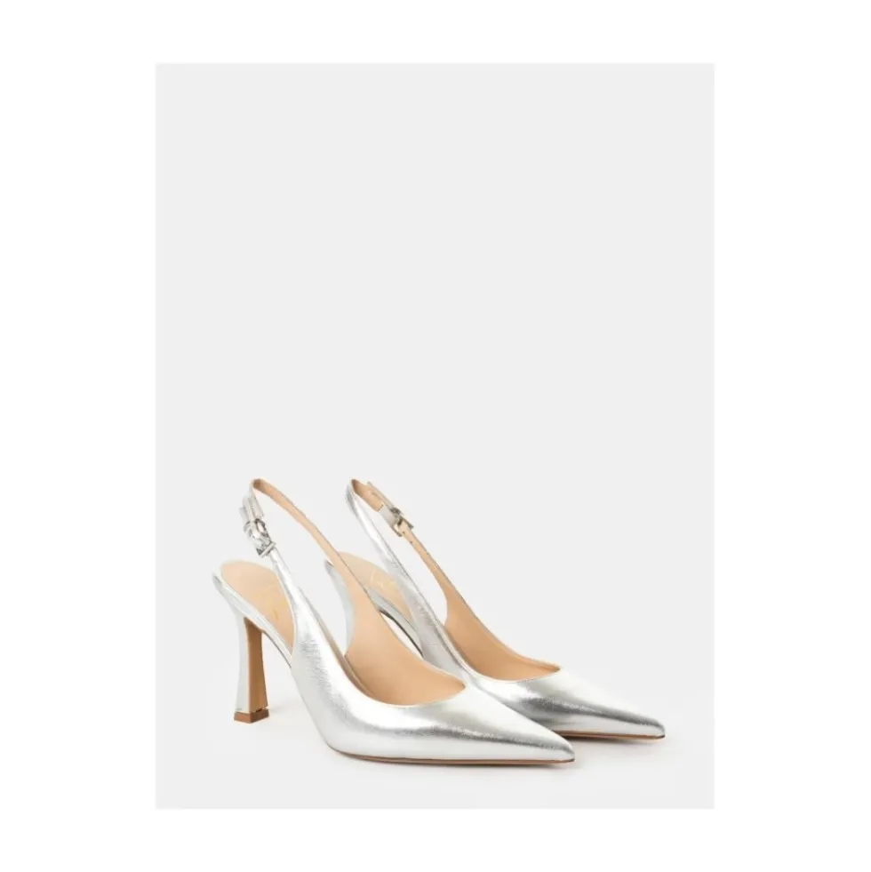 Sandalo slingback laminato