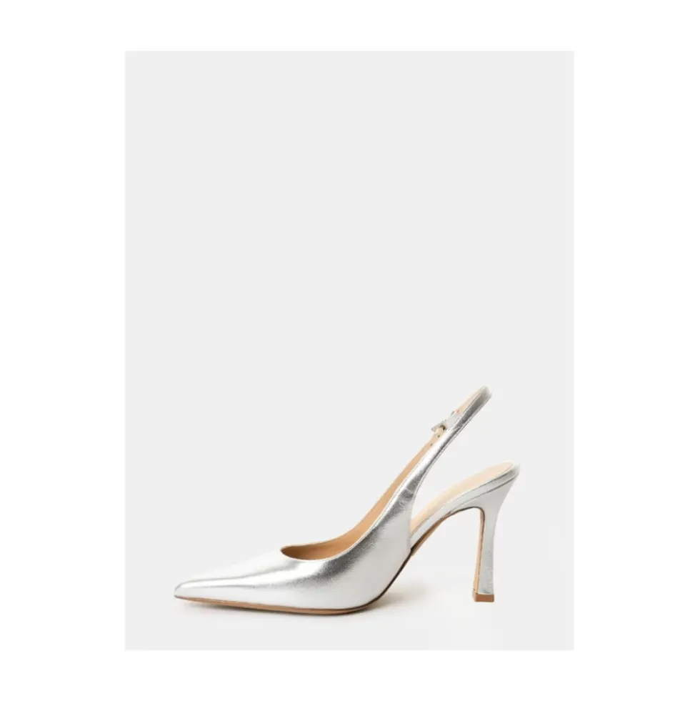 Sandalo slingback laminato