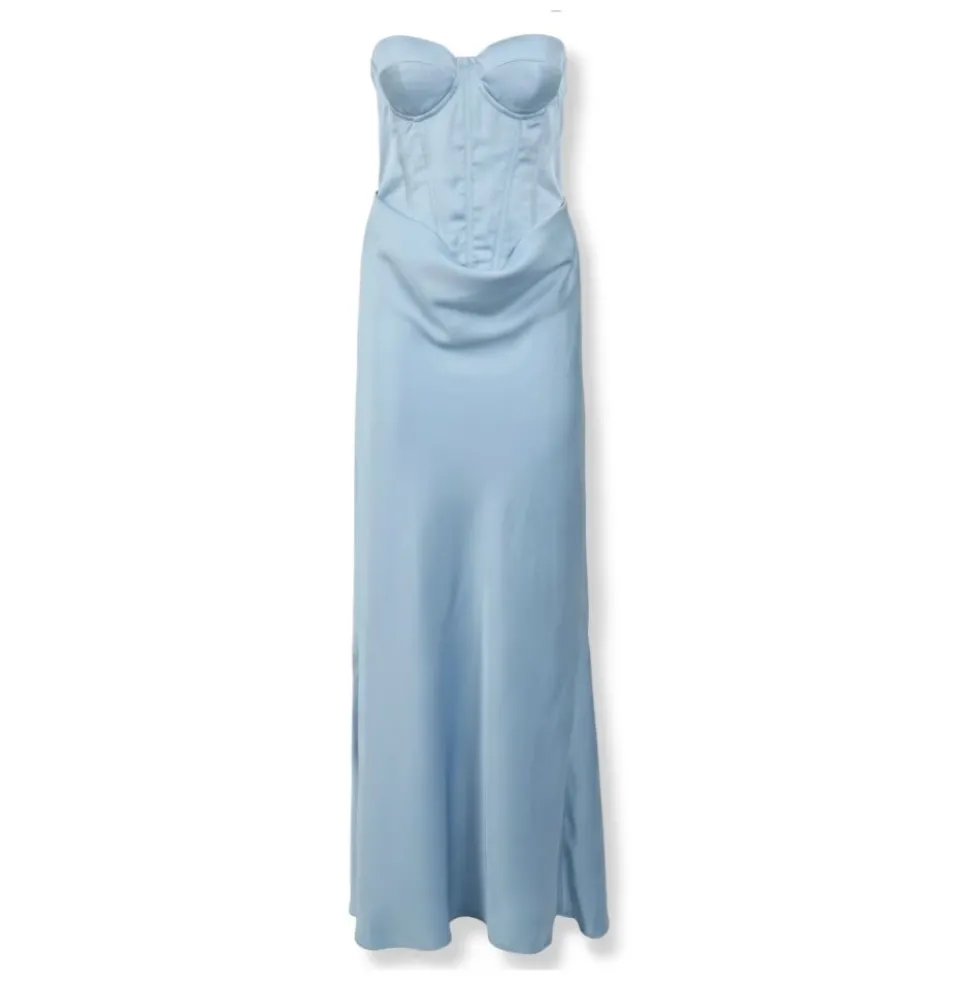 Satin Corset Maxi Kjole