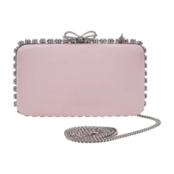 Satin Crystal Clutch Taske