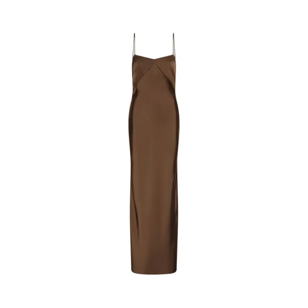 Satin Maxi Slip Dress