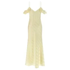 Satin Striped Maxi Dress