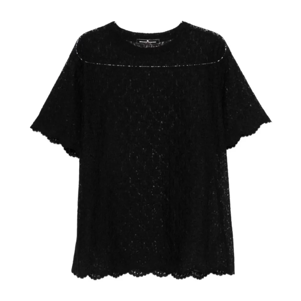 Scalloped Lace Top
