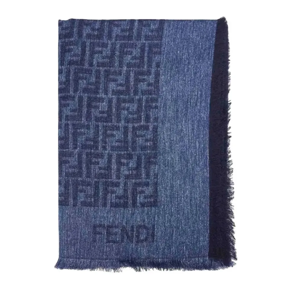 Scialle 140X140 FF Denim