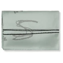 Scribbled Numerical Silk Foulard