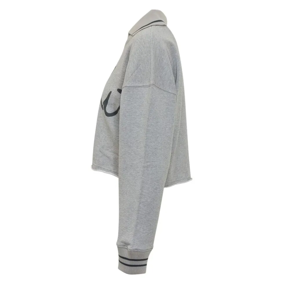 Script Crop Sweatshirt